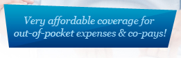 Very affordable coverage for out-of-pocket expenses & co-pays.